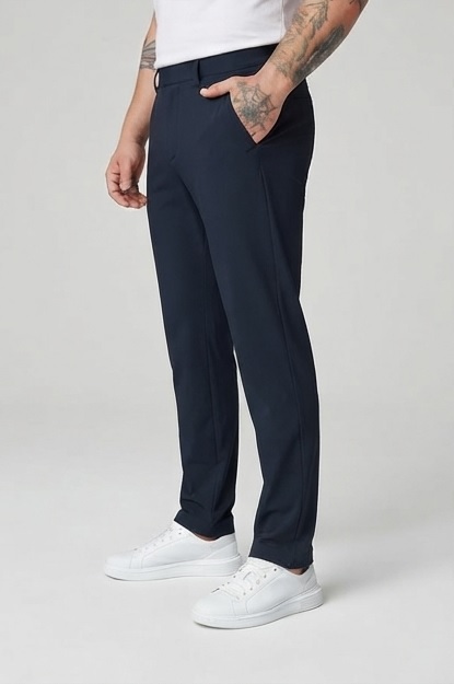 Lacivert Bel Lastikli Jogger